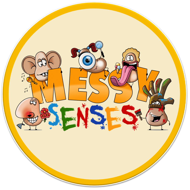 Messy Senses Logo in Circle 2